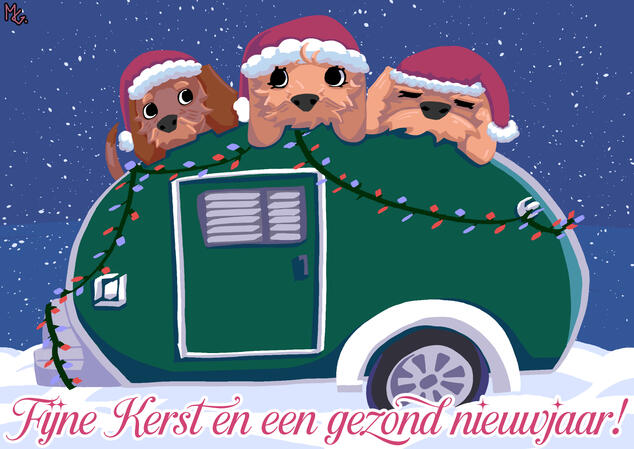 Christmas card of my dogs Christmas card of my dogs